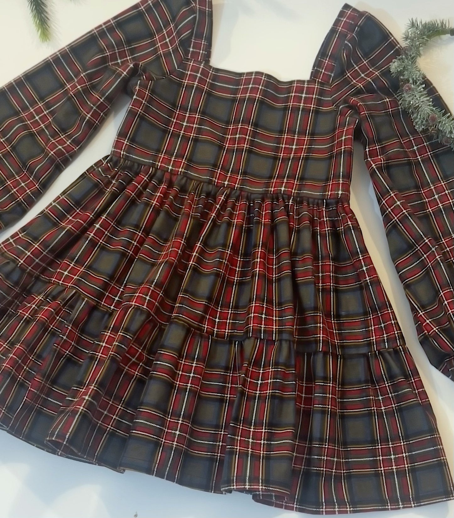 Madeline Dress || Plaid