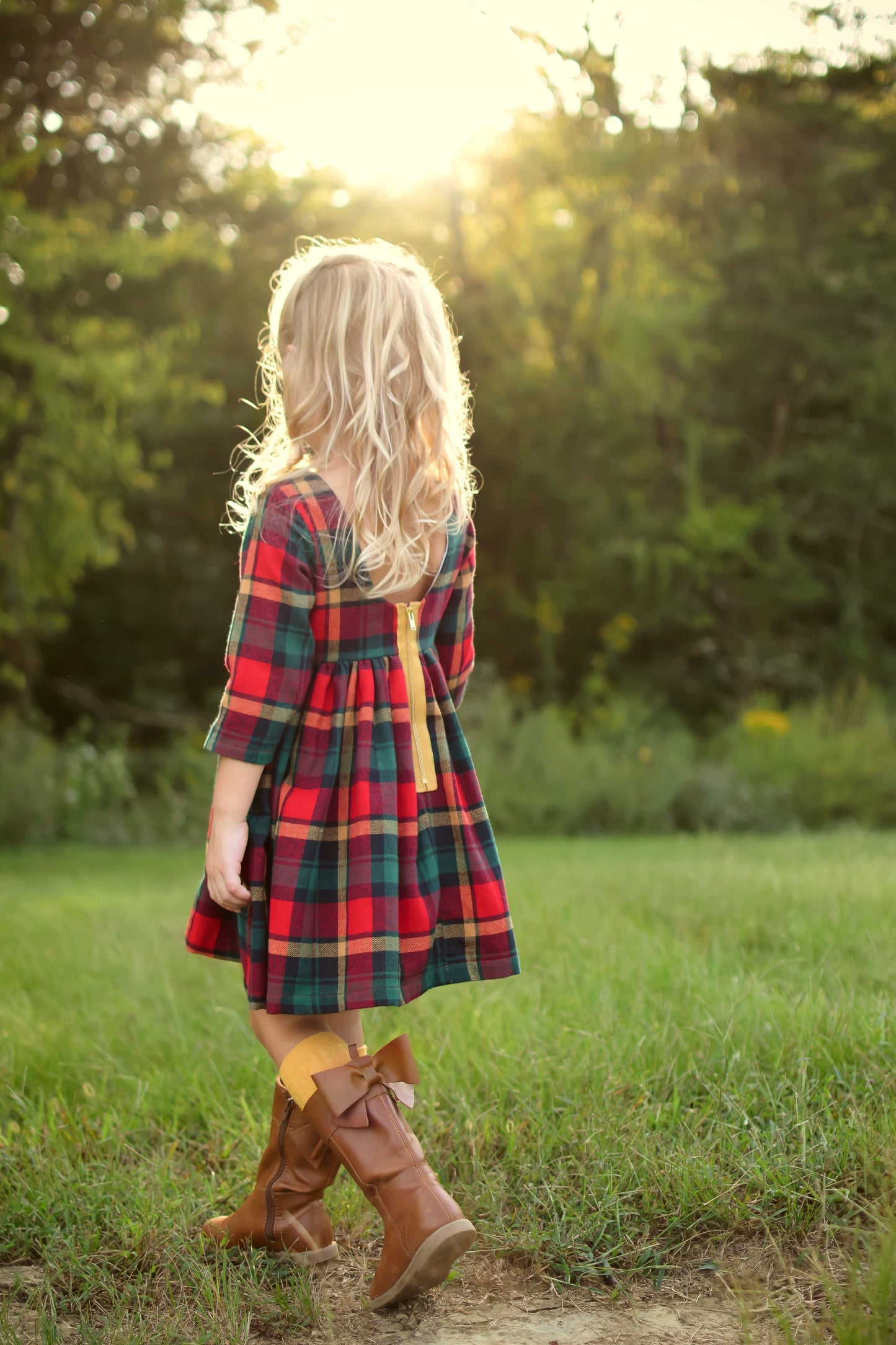 Harlow Dress || Merry Plaid