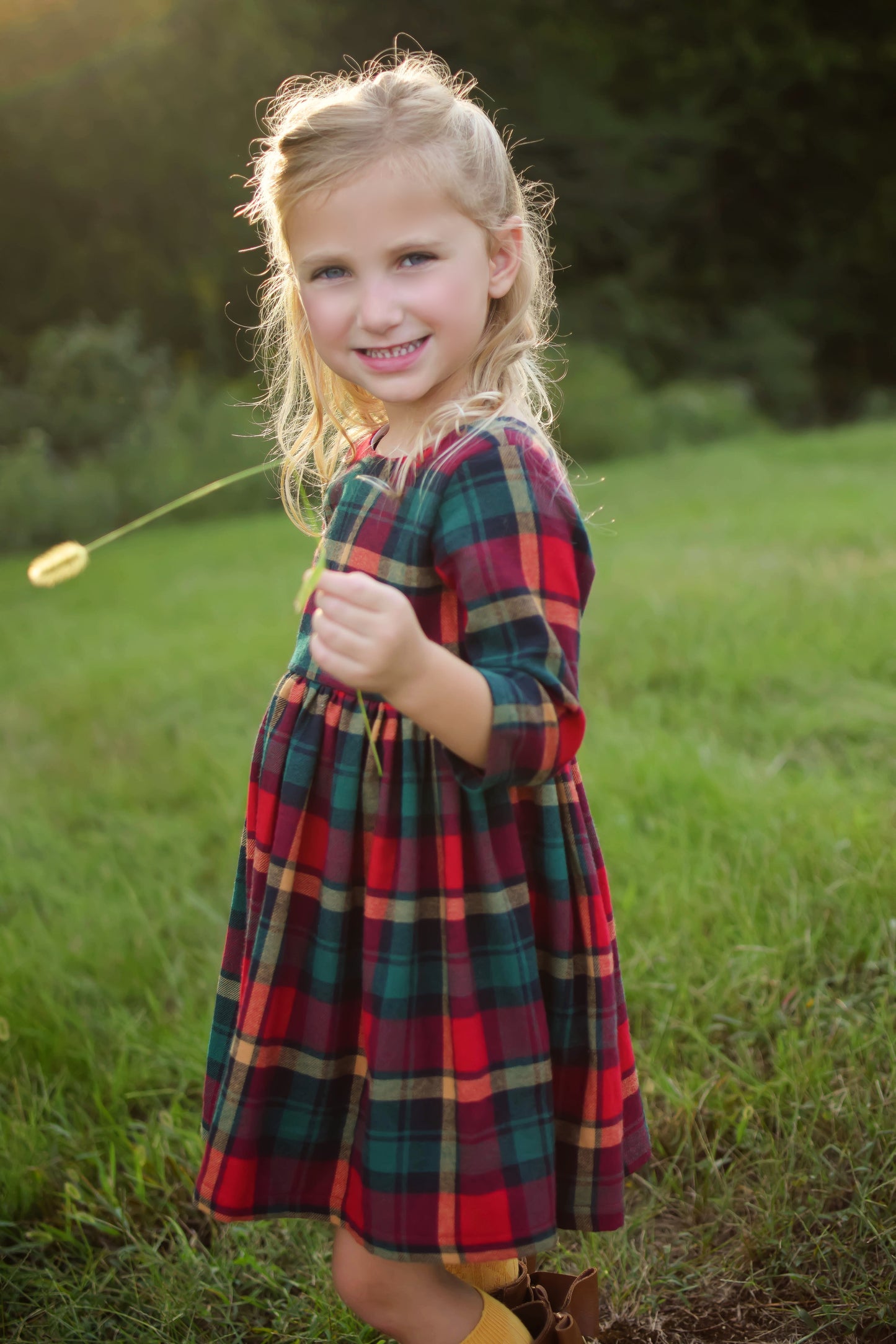 Harlow Dress || Merry Plaid